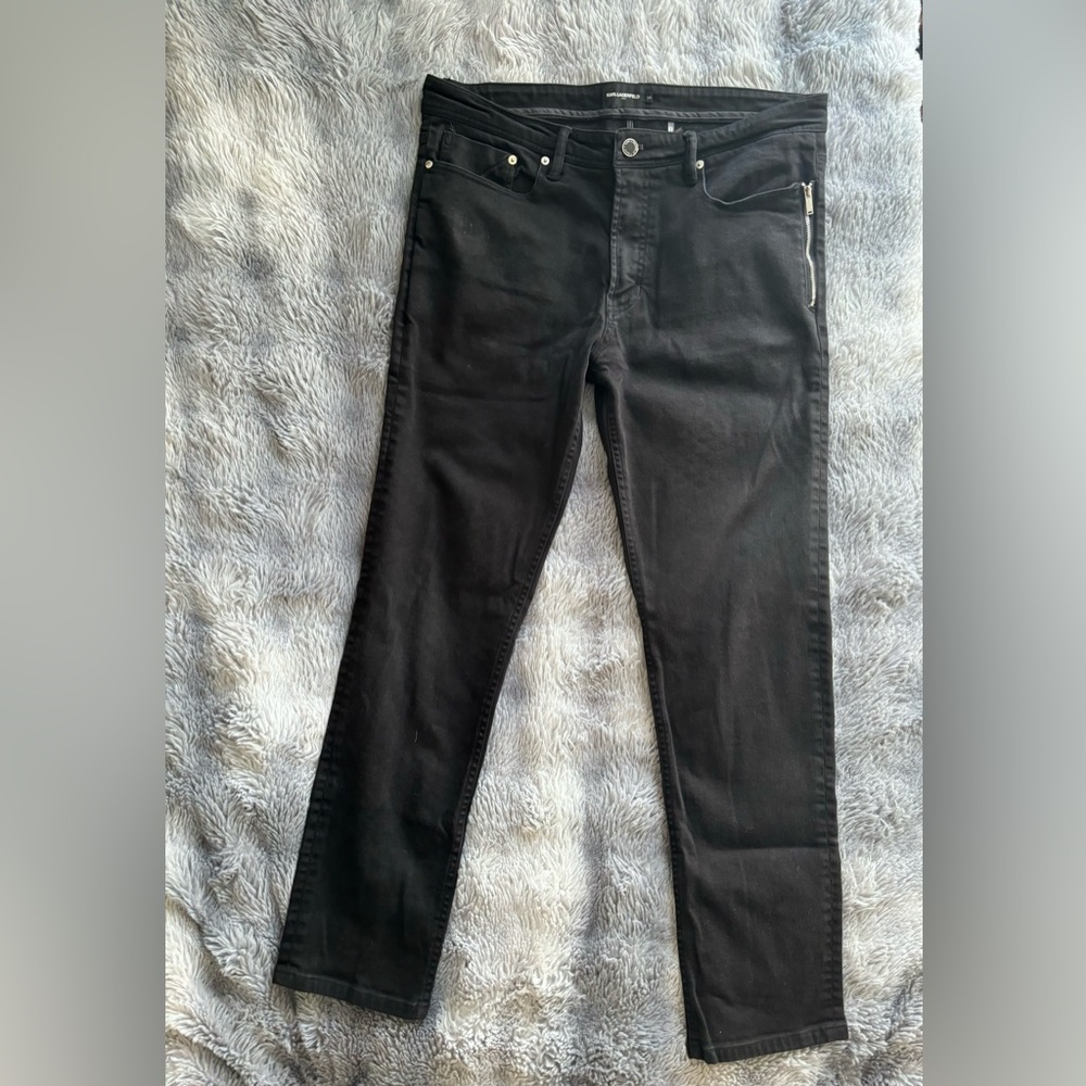 Karl Lagerfeld Paris: Zipper Pocket Slim Jeans